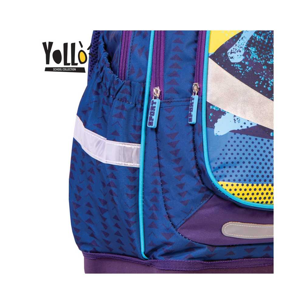 Ghiozdan anatomic SPORT, 38 cm - YOLLO - imagine 5