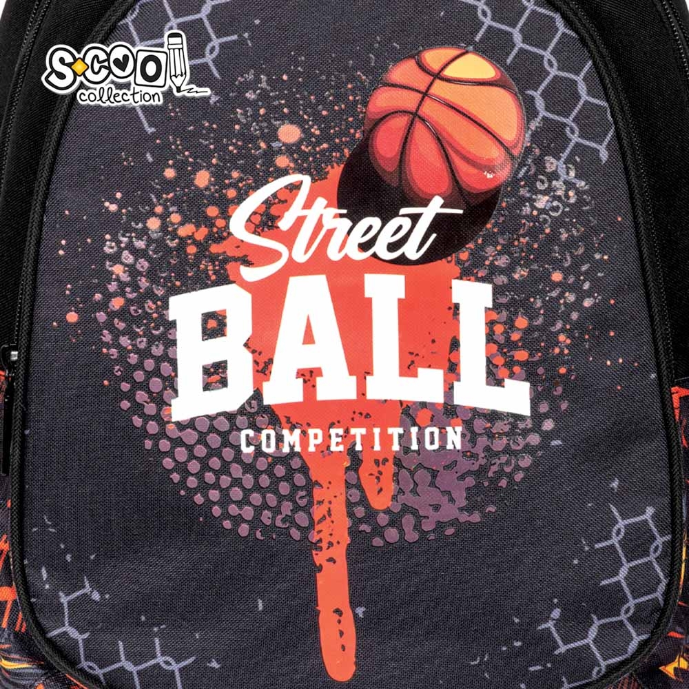Ghiozdan anatomic STREET BALL, 38x39x19.5 cm - S-COOL - imagine 5