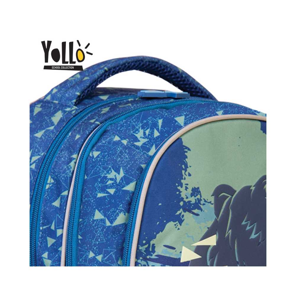 Ghiozdan anatomic WILD POWER, 38 cm - YOLLO - imagine 6