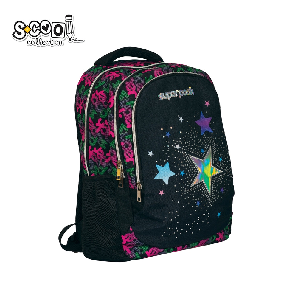 Ghiozdan compartiment laptop, SUPERPACK, 41x29x15 cm - S-COOL - imagine 3