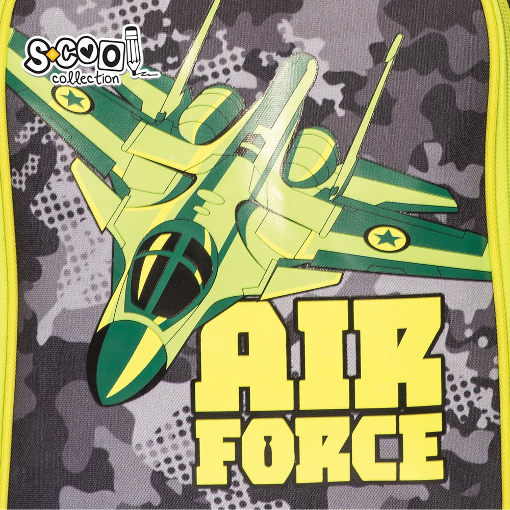 Ghiozdan ergonomic AIR FORCE, 40.5x29x13.5 cm - S-COOL - imagine 9