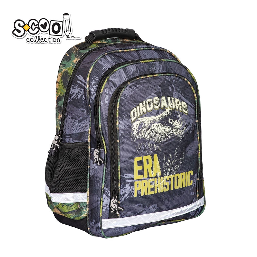 Ghiozdan ergonomic DINO, 40.5x29x13.5 cm - S-COOL - imagine 2