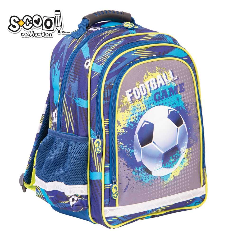 Ghiozdan ergonomic FOOTBALL, 38 cm - S-COOL - imagine 2