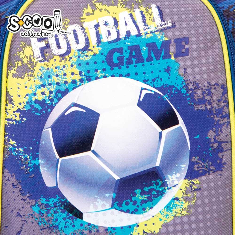 Ghiozdan ergonomic FOOTBALL, 38 cm - S-COOL - imagine 4