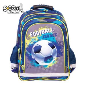 Ghiozdan ergonomic FOOTBALL, 38 cm - S-COOL