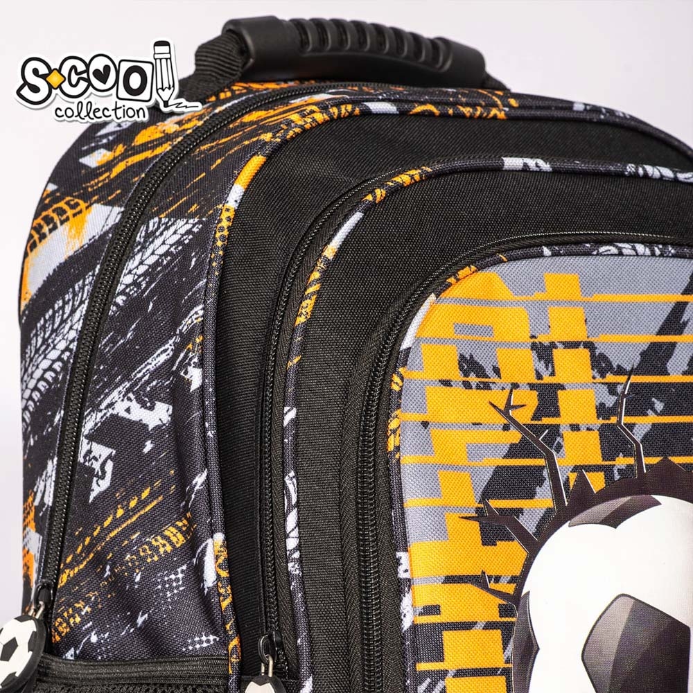 Ghiozdan ergonomic FOOTBALL, 40.5x29x13.5 cm - S-COOL - imagine 11