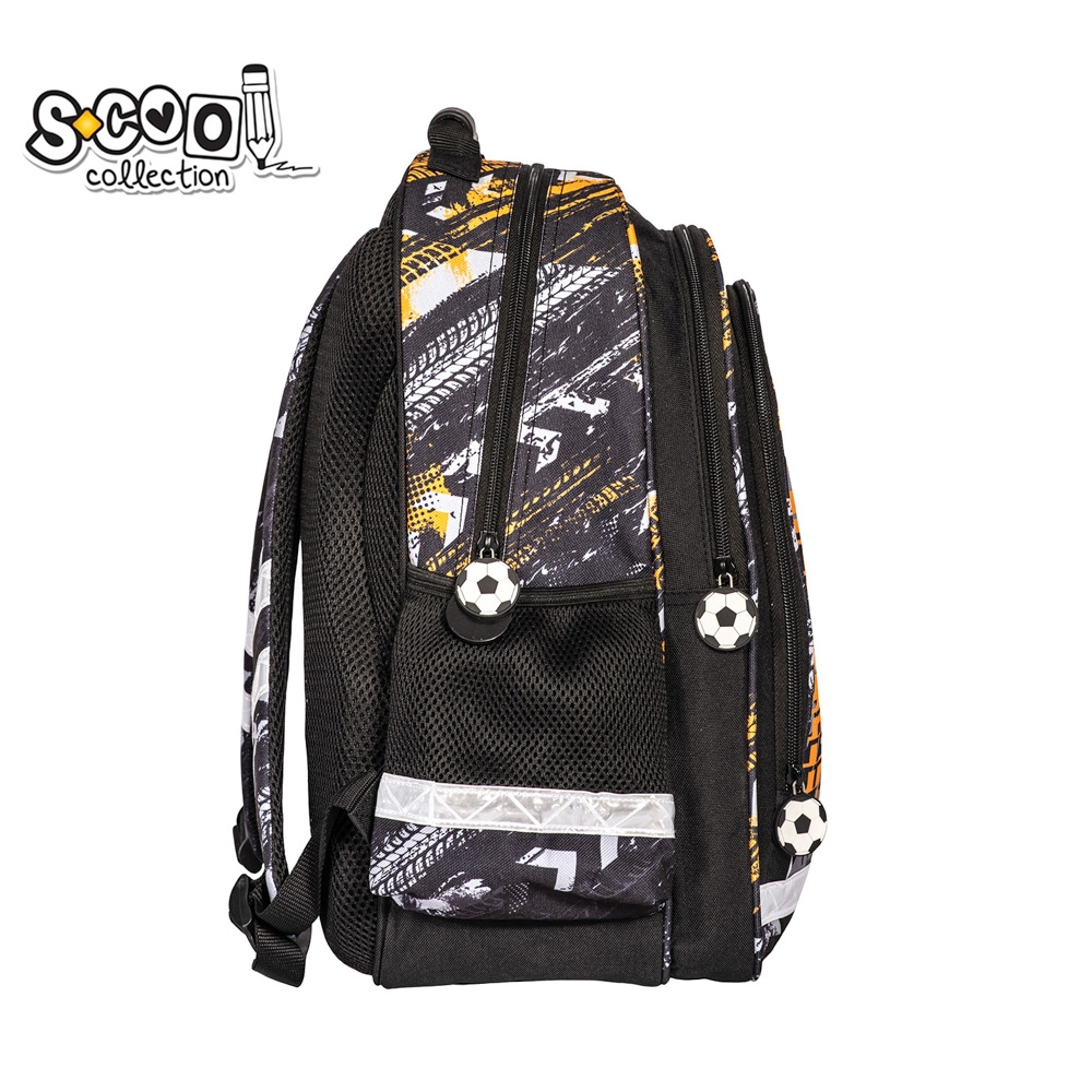 Ghiozdan ergonomic FOOTBALL, 40.5x29x13.5 cm - S-COOL - imagine 3