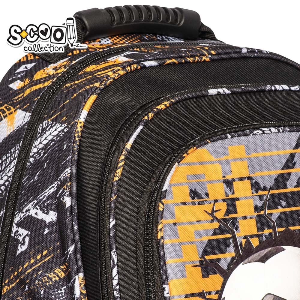 Ghiozdan ergonomic FOOTBALL, 40.5x29x13.5 cm - S-COOL - imagine 6