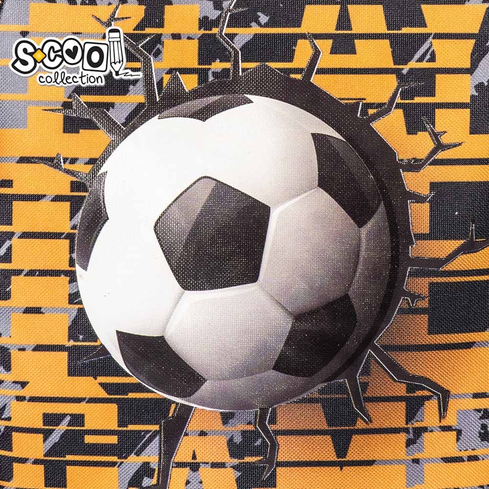 Ghiozdan ergonomic FOOTBALL, 40.5x29x13.5 cm - S-COOL - imagine 7