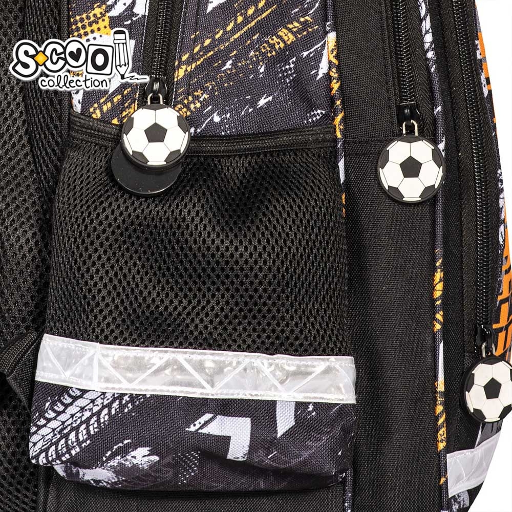 Ghiozdan ergonomic FOOTBALL, 40.5x29x13.5 cm - S-COOL - imagine 8