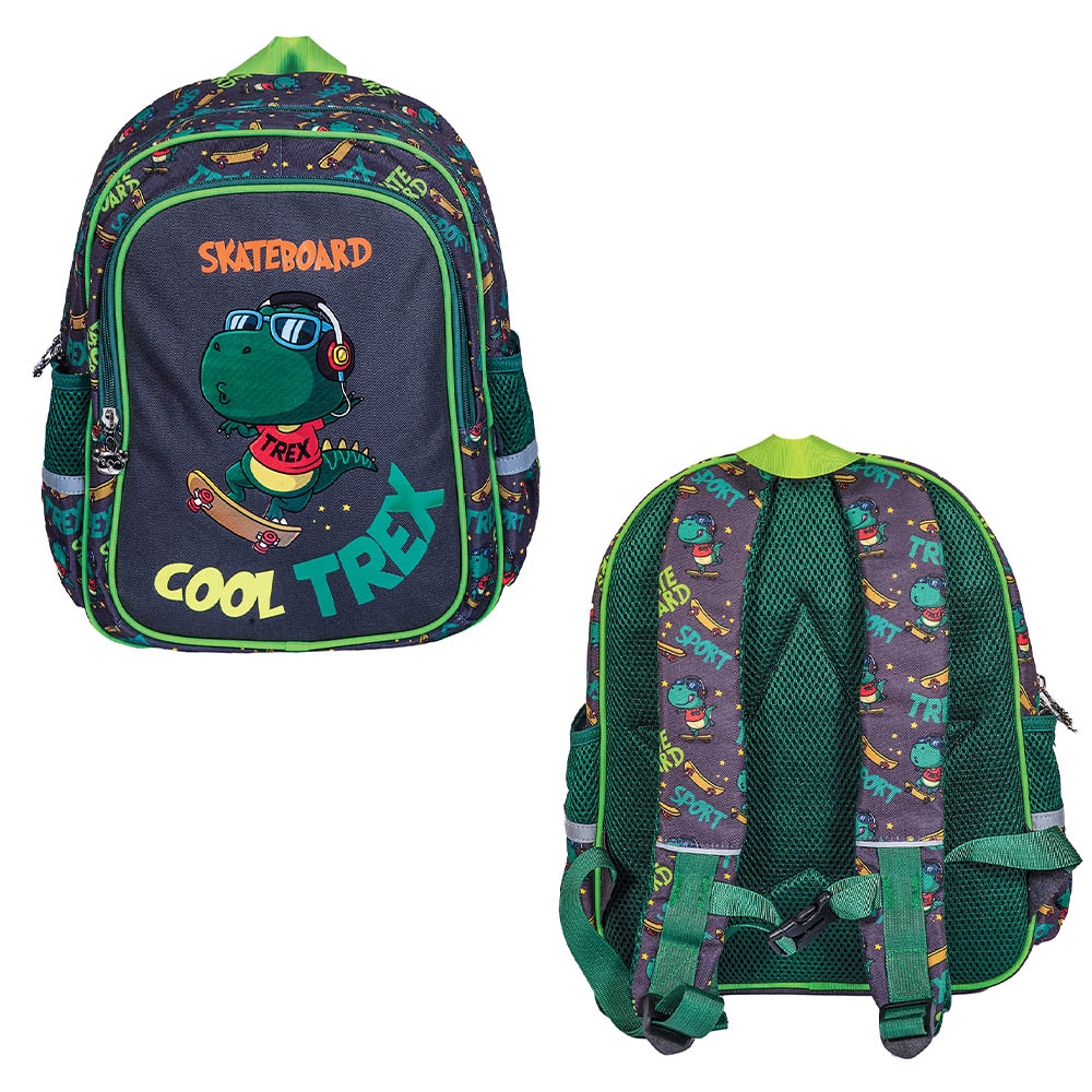 Ghiozdan gradinita COOL TREX, 33x27x15 cm - S-COOL - imagine 3