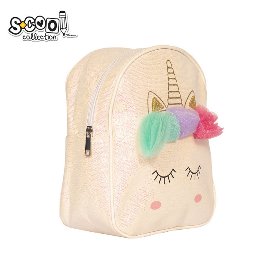 Ghiozdan gradinita cu sclipici UNICORN, 20x26x10 cm - S-COOL - imagine 2