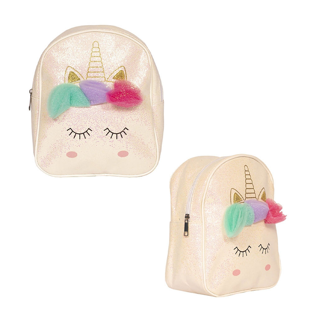 Ghiozdan gradinita cu sclipici UNICORN, 20x26x10 cm - S-COOL - imagine 3