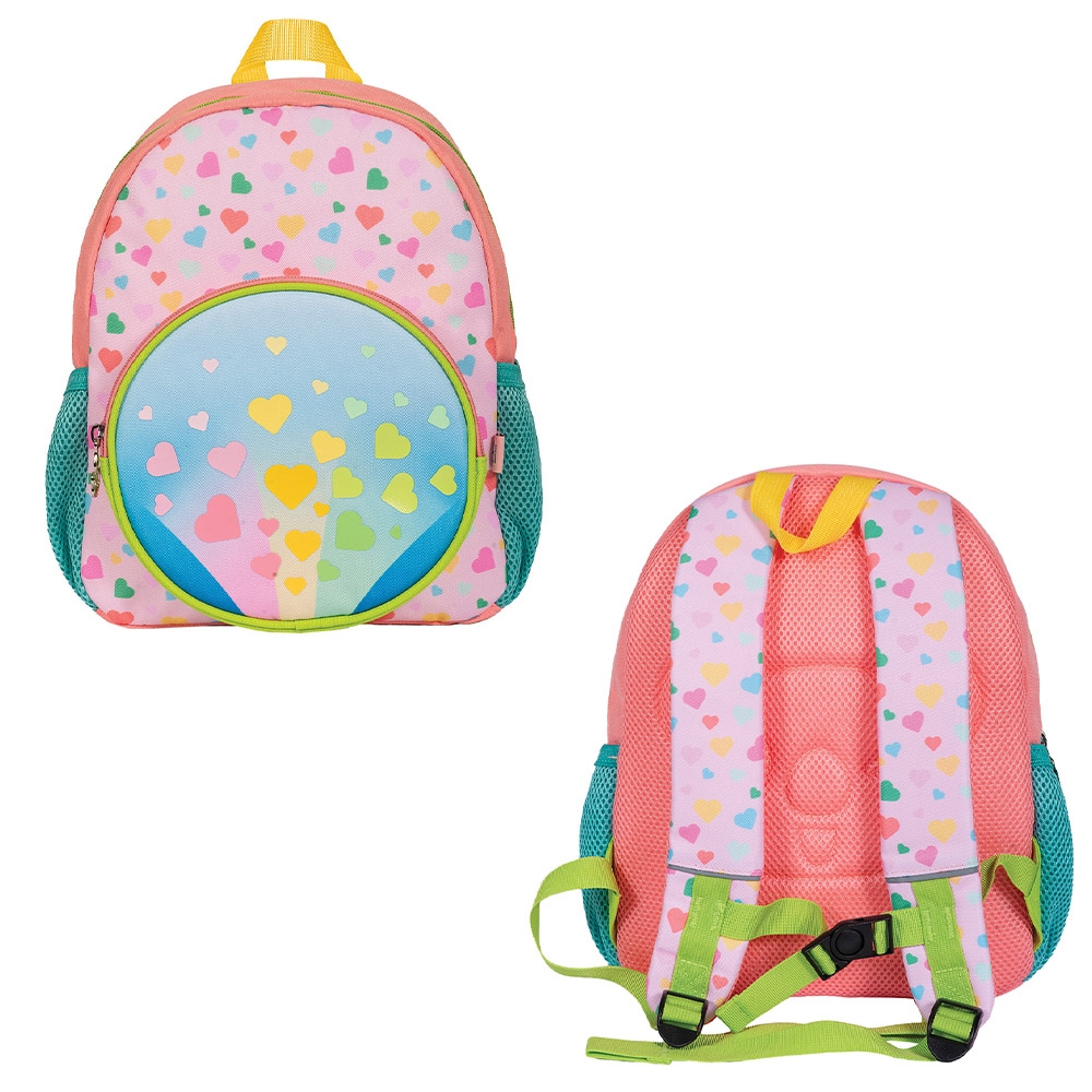 Ghiozdan gradinita HEARTS, 31x24x9 cm - S-COOL - imagine 3