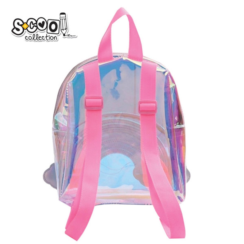 Ghiozdan gradinita transparent RAINBOW, 20x26x13 cm - S-COOL - imagine 3