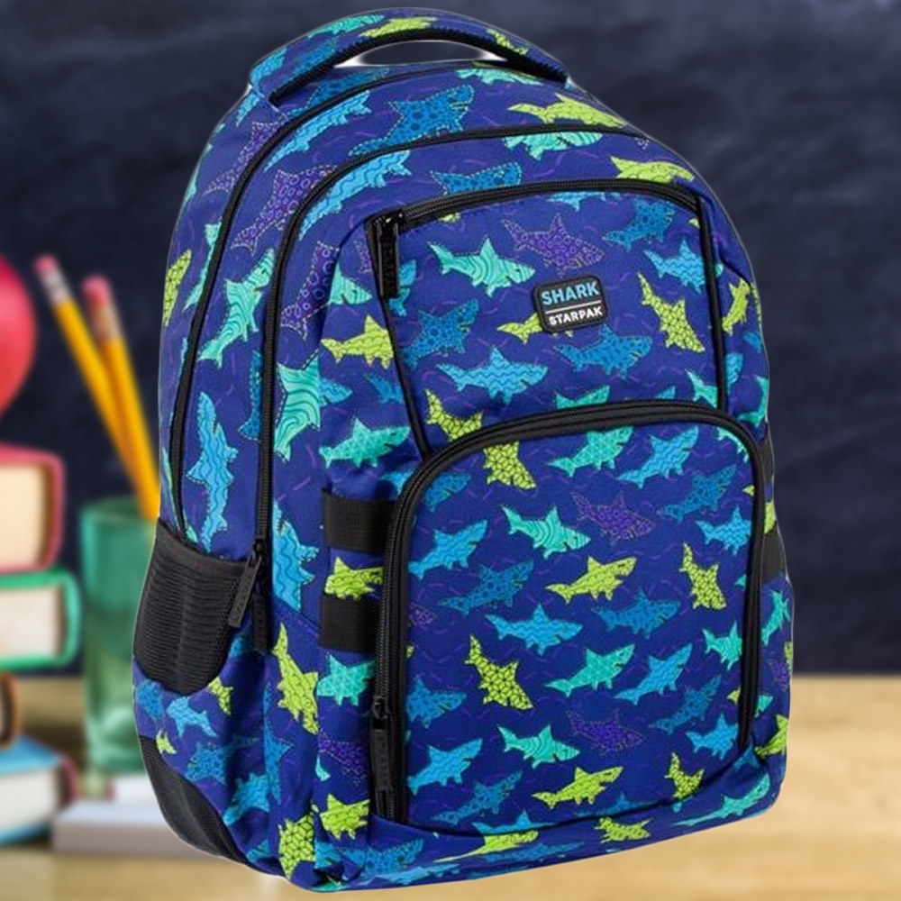 Ghiozdan Shark, 43,5x30x20cm - STARPAK - imagine 2