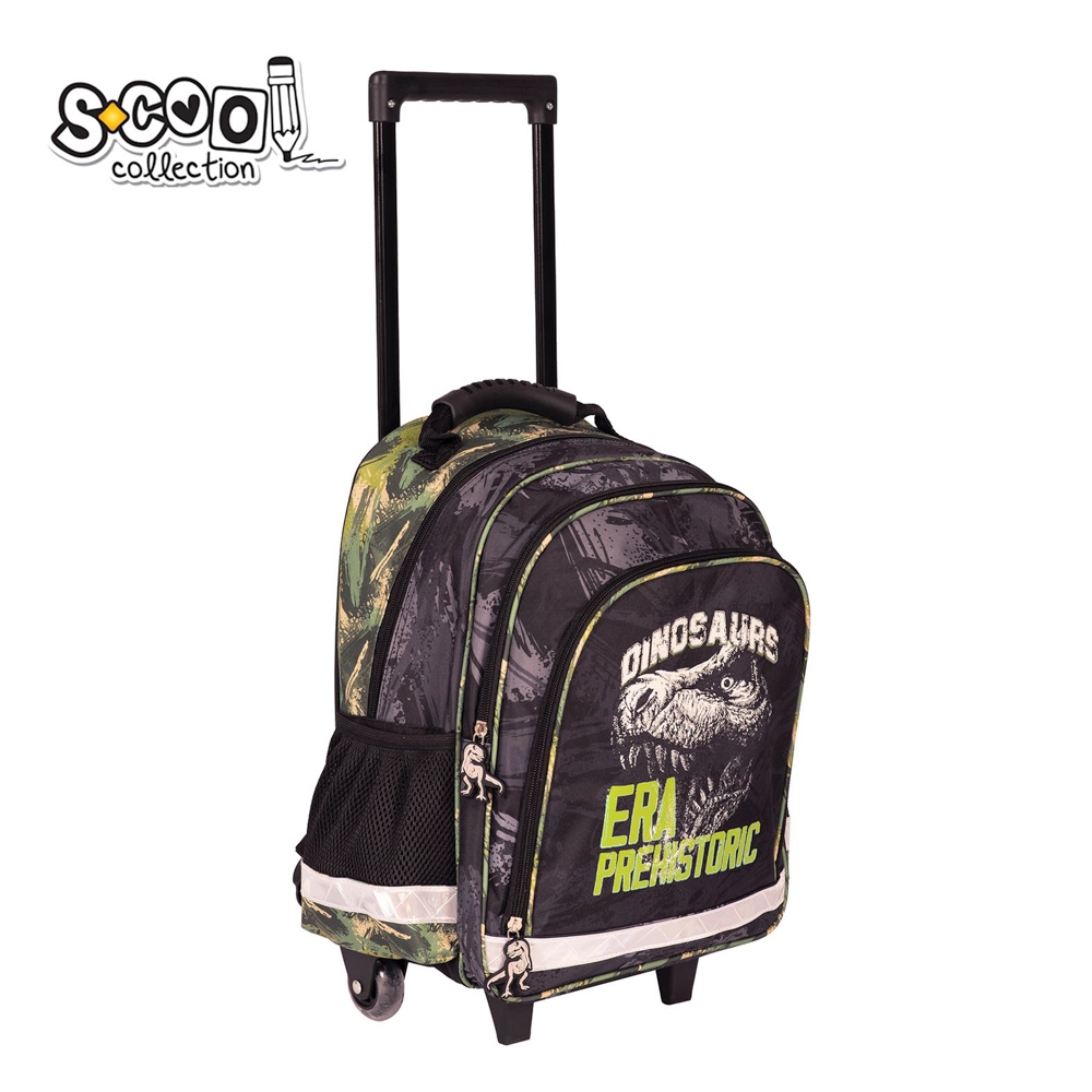 Ghiozdan trolley DINO, 38x29x14 cm - S-COOL - imagine 2