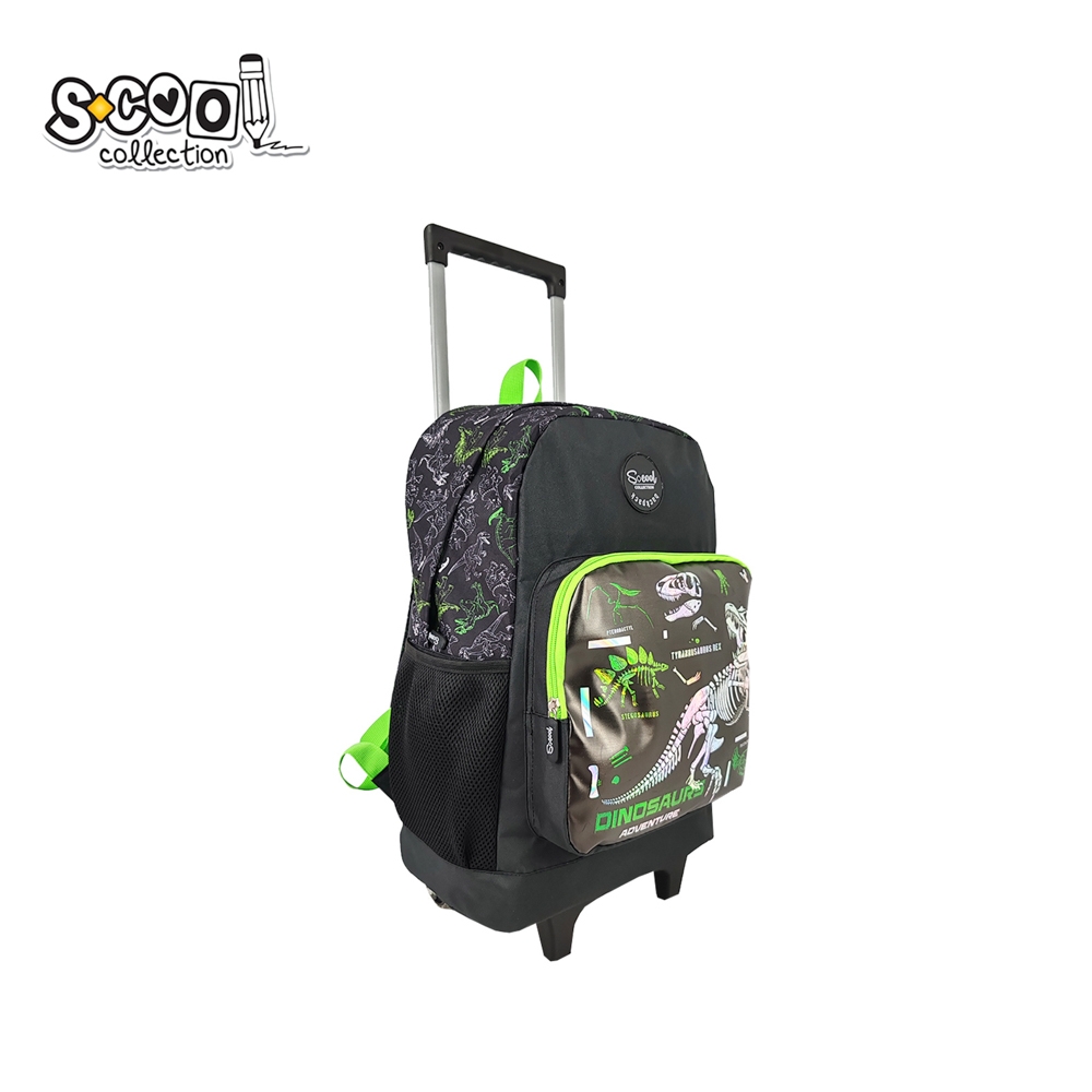 Ghiozdan trolley DINOSAURS, 45x32x16.5 cm - S-COOL - imagine 3