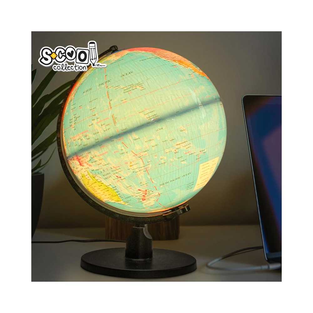 Glob pamantesc cu lumina, 32 cm - S-COOL - imagine 2