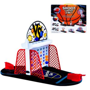 Joc 2 in 1, baschet si patru in linie