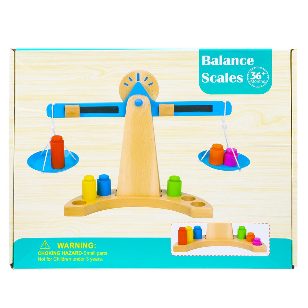 Joc constructii, din lemn, Balanta - imagine 2