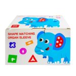 Joc educativ de potrivire, din lemn