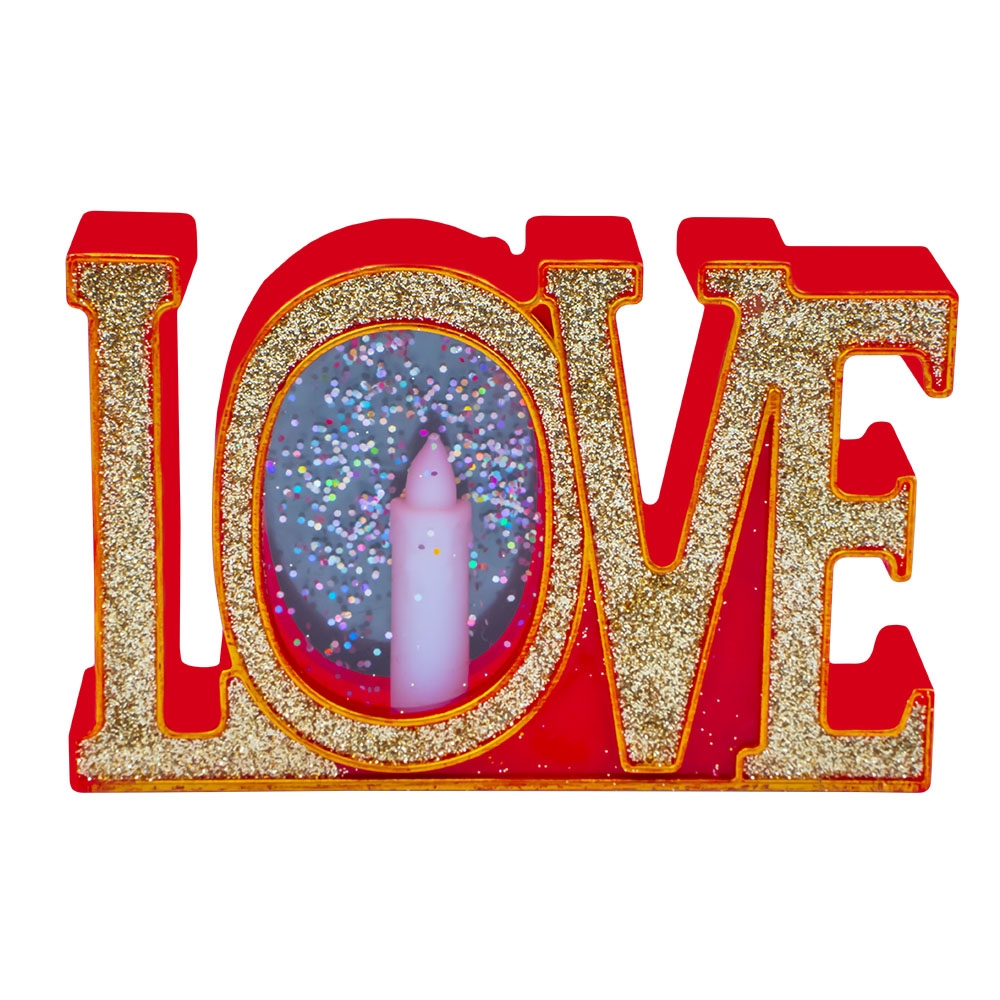 Lumanare ornamentala - Love - imagine 4