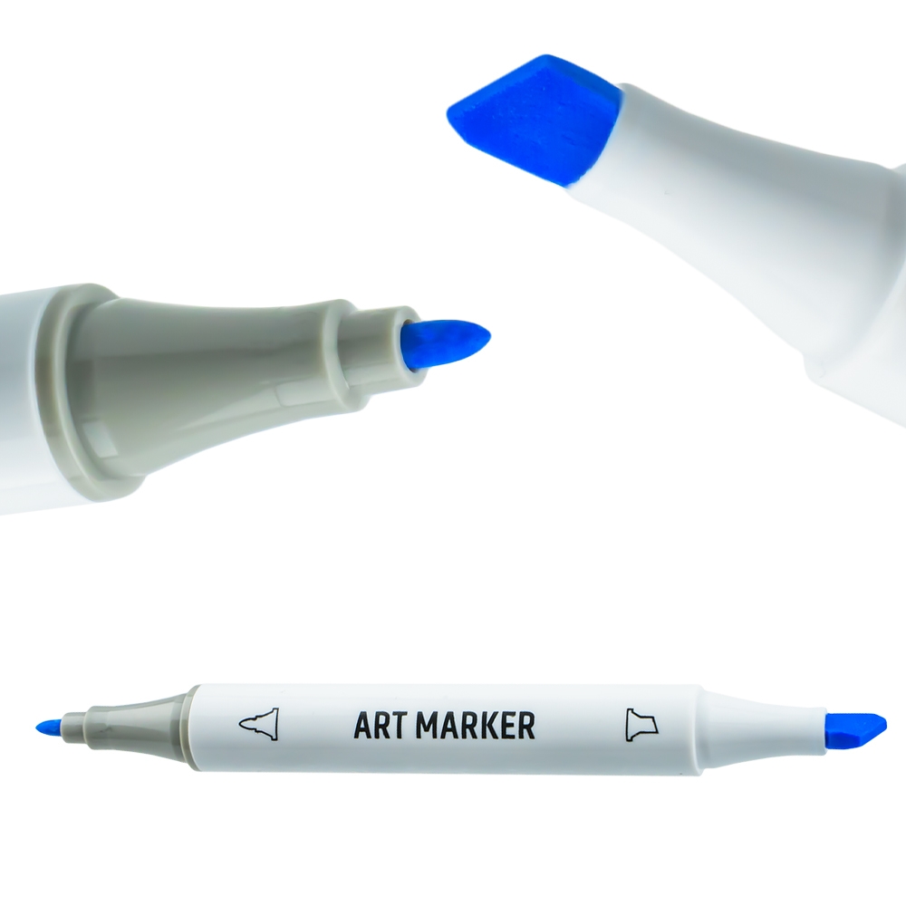 Markere cu 2 capete, 6mm-3mm, 36 cul/set - S-COOL - imagine 5