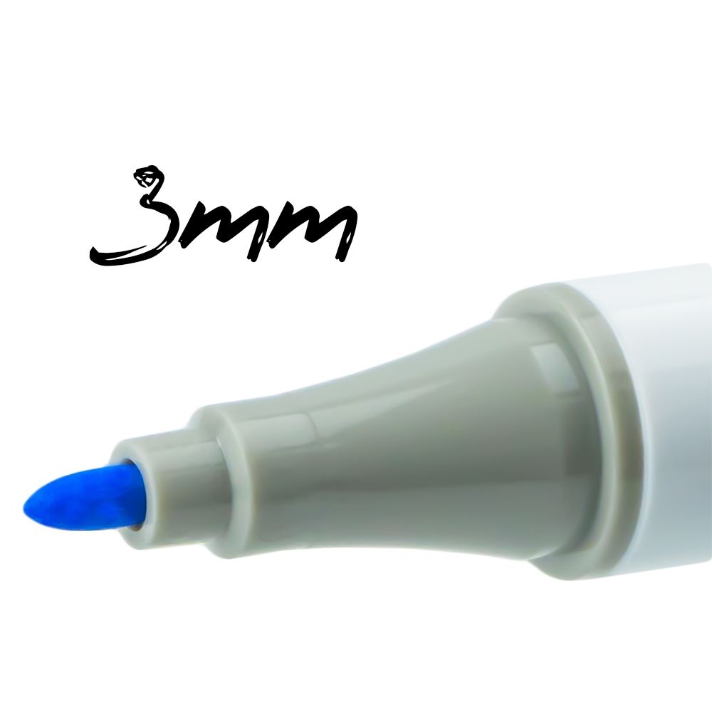 Markere cu 2 capete, 6mm-3mm, 36 cul/set - S-COOL - imagine 7