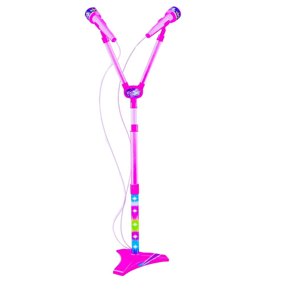 Microfon dublu cu baterii si suport - imagine 2