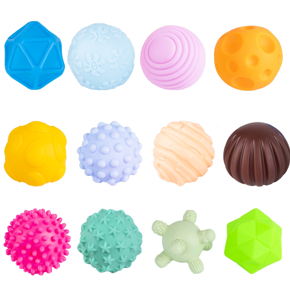 Mingiute senzoriale, pentru bebelusi, 12 buc/set - imagine 2