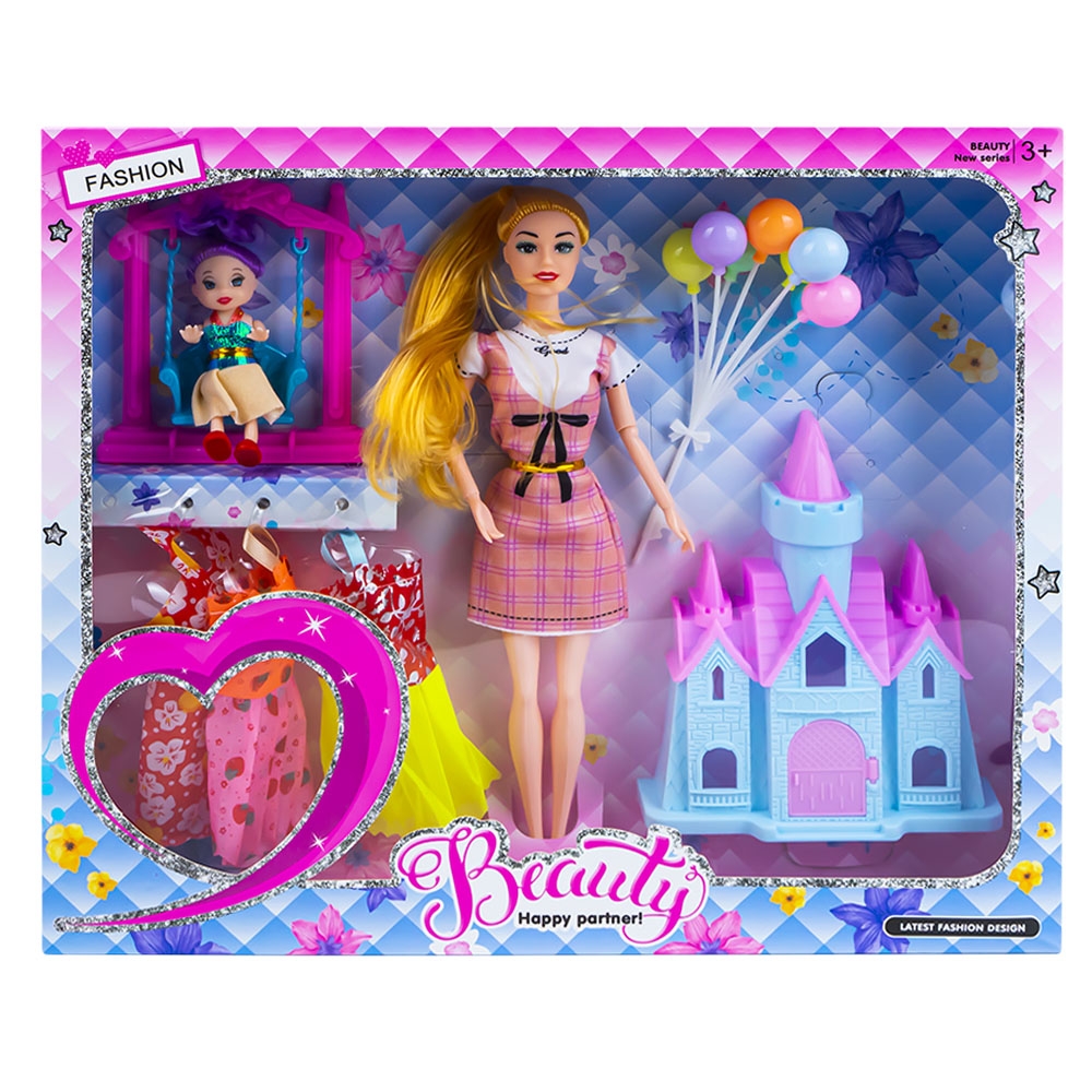 Papusa cu accesorii + castel - imagine 3