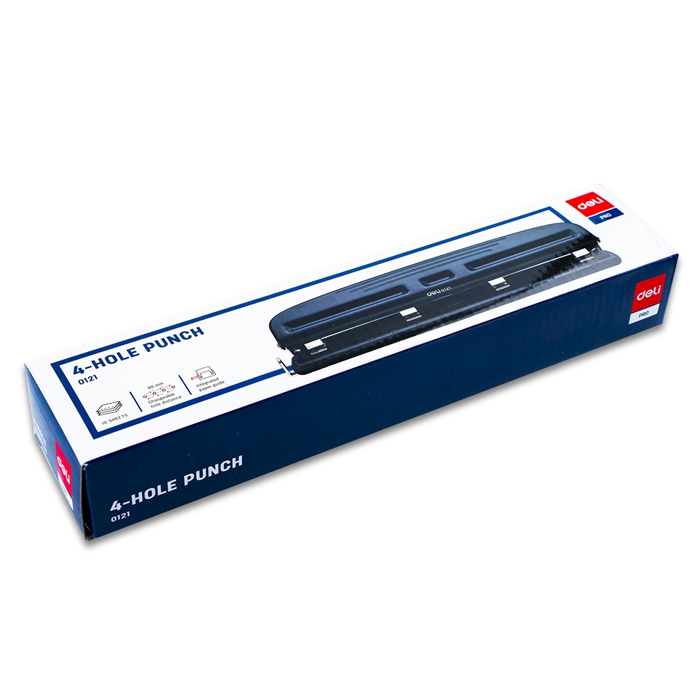 Perforator 4 perforatii, 10 coli - DELI - imagine 5