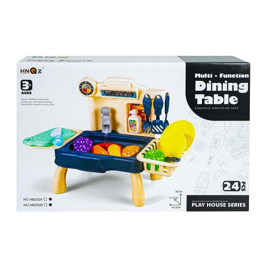 Play set bucatarie, cu baterii, 24 piese, 40.5x21.5x28 cm - imagine 2