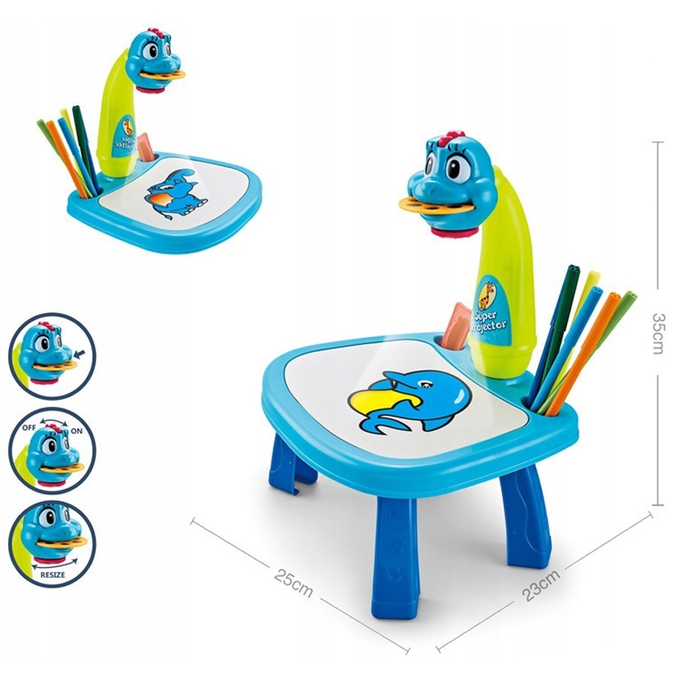 Proiector cu masuta pentru desen, baieti - imagine 2
