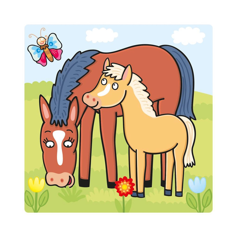 Puzzle 3 in 1, Animalele si puii lor - DINO TOYS - imagine 5