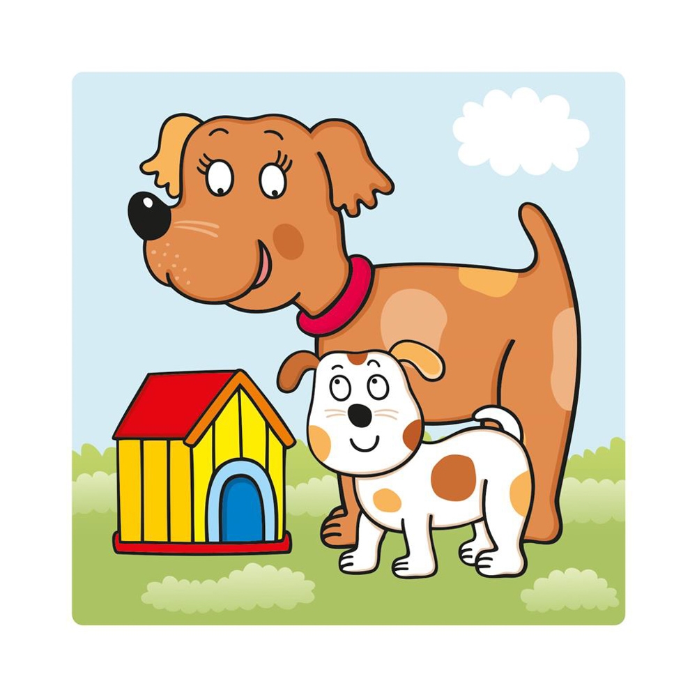 Puzzle 3 in 1, Animalele si puii lor - DINO TOYS - imagine 6