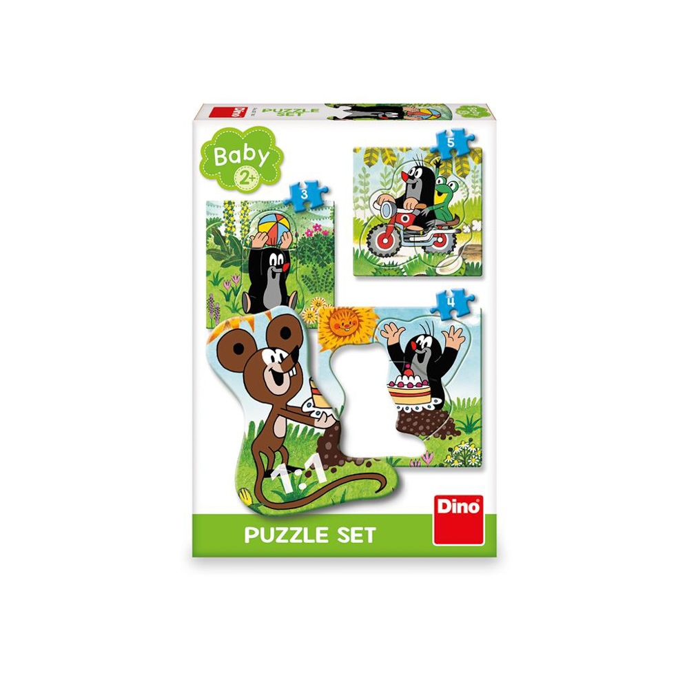 Puzzle 3 in 1, Mica Cartita pe pajiste - DINO TOYS - imagine 2