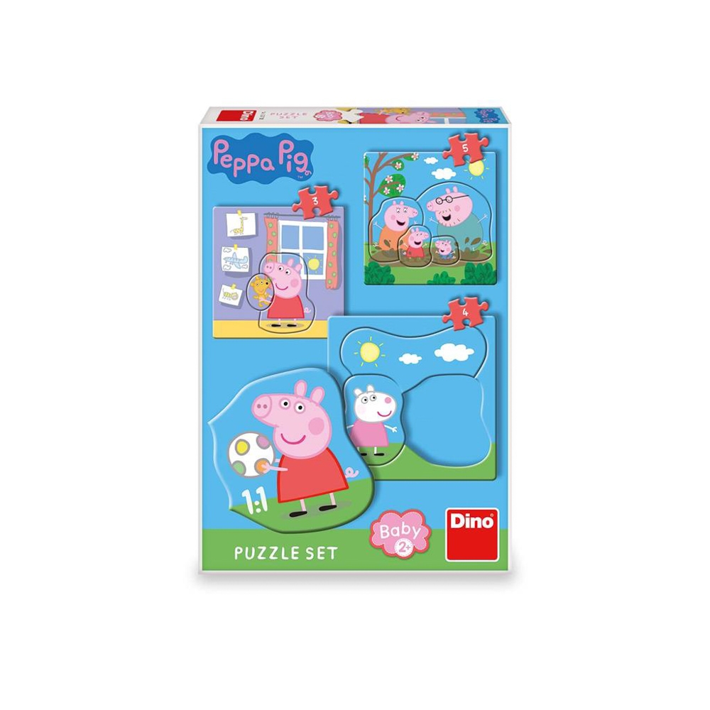 Puzzle 3 in 1, Peppa Pig - DINO TOYS - imagine 2