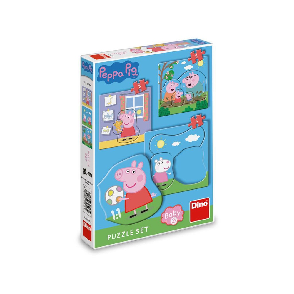 Puzzle 3 in 1, Peppa Pig - DINO TOYS - imagine 3