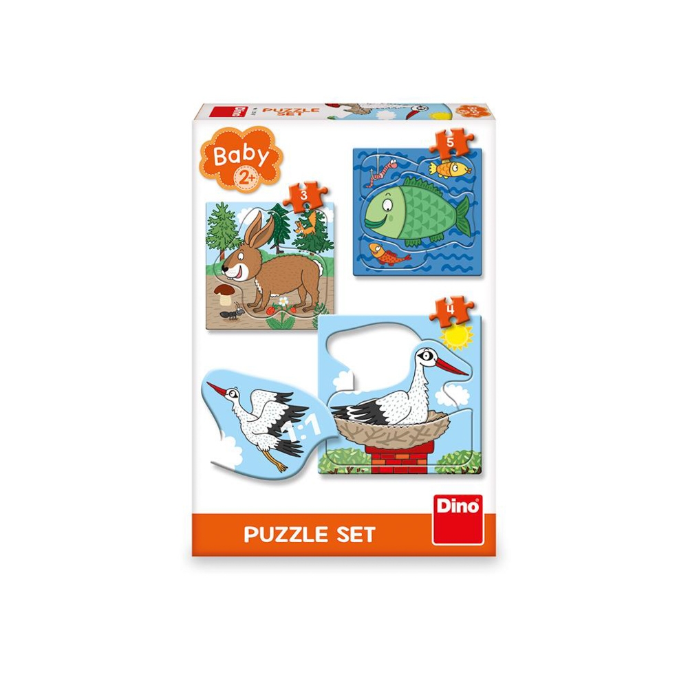 Puzzle 3 in 1, Unde locuiesc animalele - DINO TOYS - imagine 2
