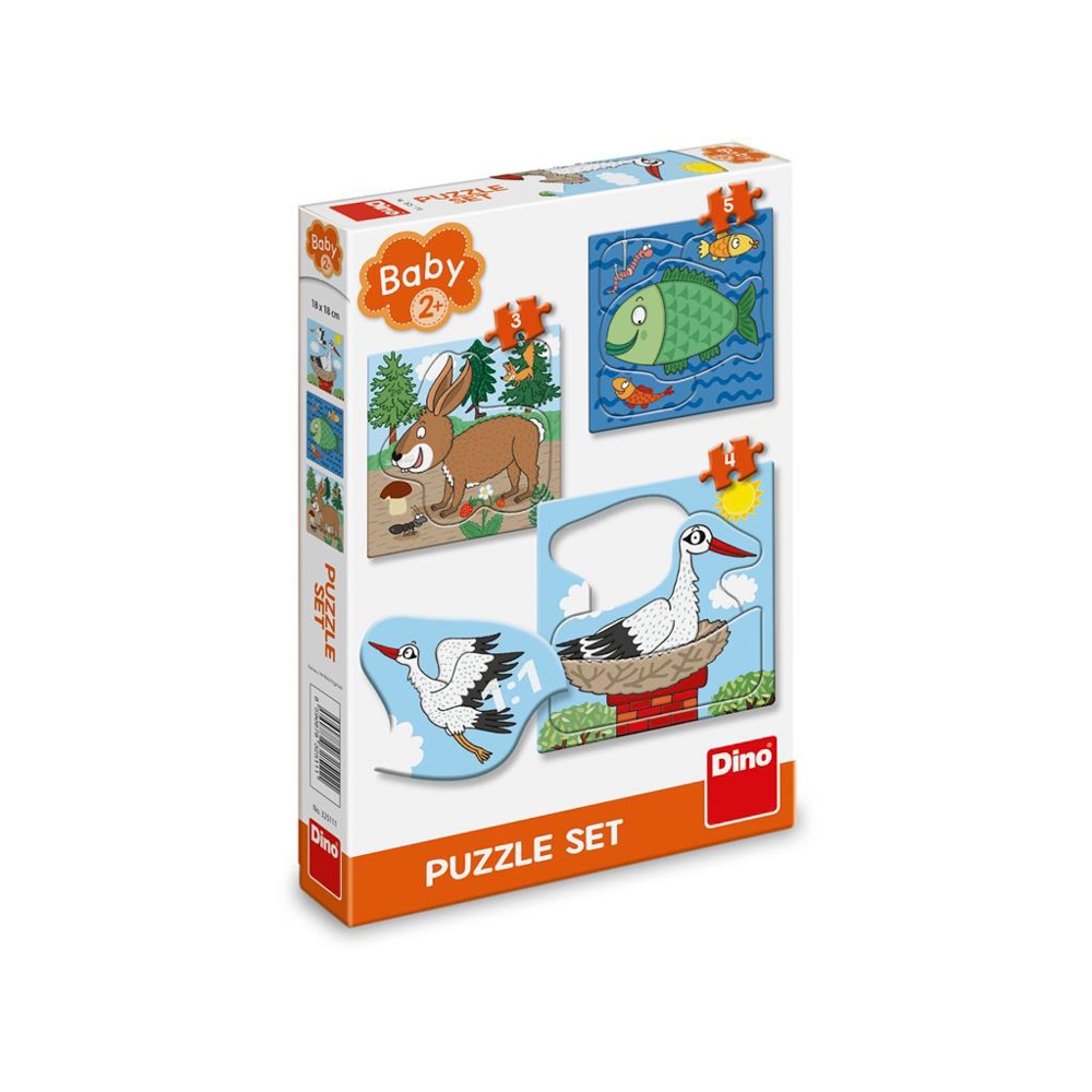 Puzzle 3 in 1, Unde locuiesc animalele - DINO TOYS - imagine 3