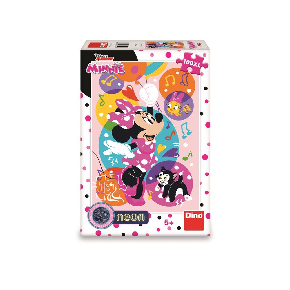 Puzzle neon Minnie, 100 piese - DINO TOYS - imagine 2