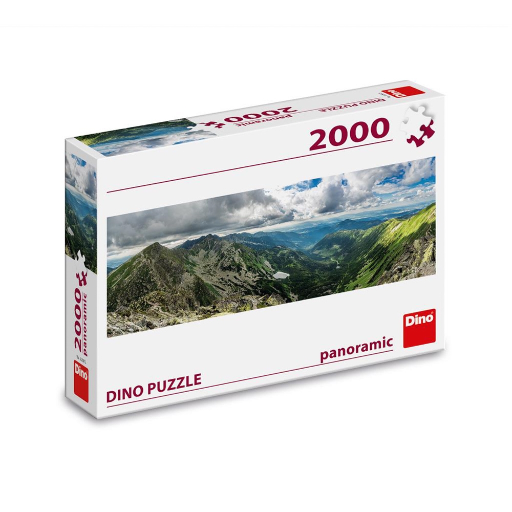 Puzzle panoramic, Munti, 2000 piese - DINO TOYS - imagine 3