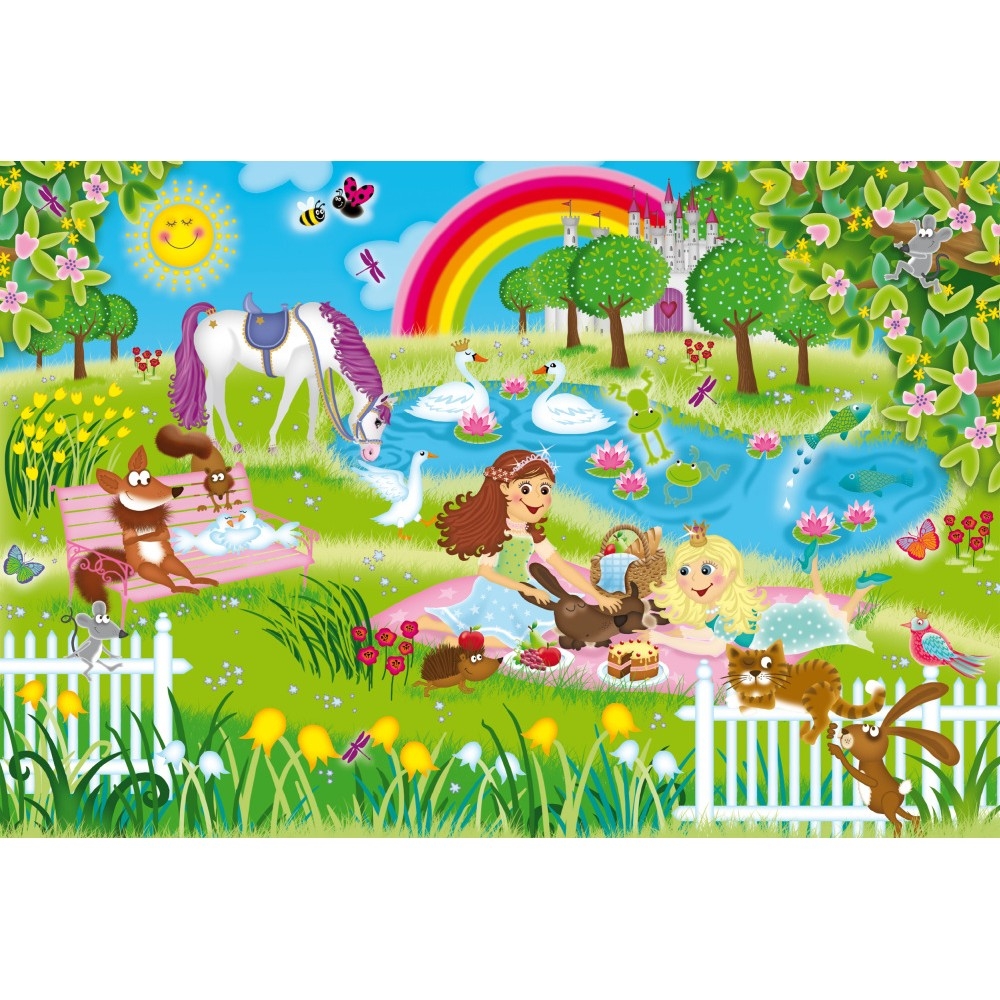 Puzzle Schmidt, Printese in curtea regala, 3x48 piese - imagine 3