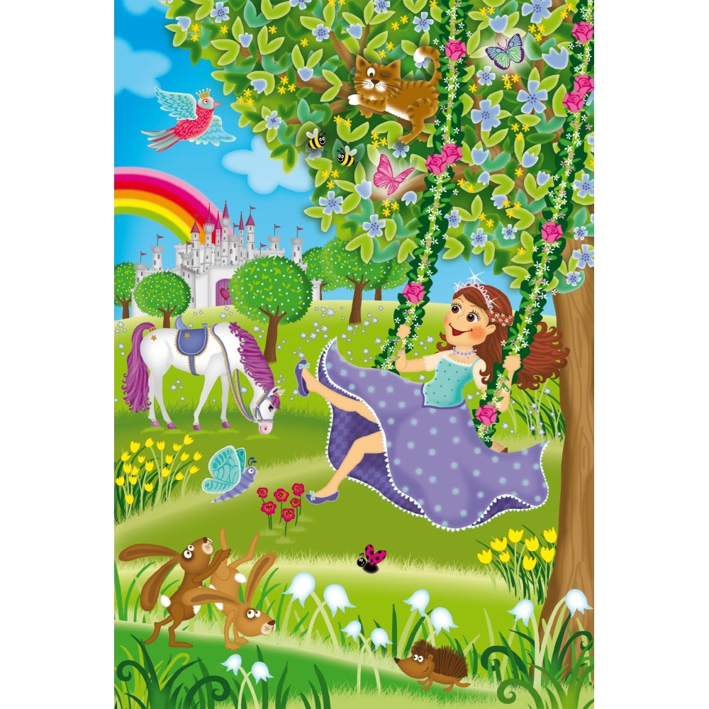 Puzzle Schmidt, Printese in curtea regala, 3x48 piese - imagine 4