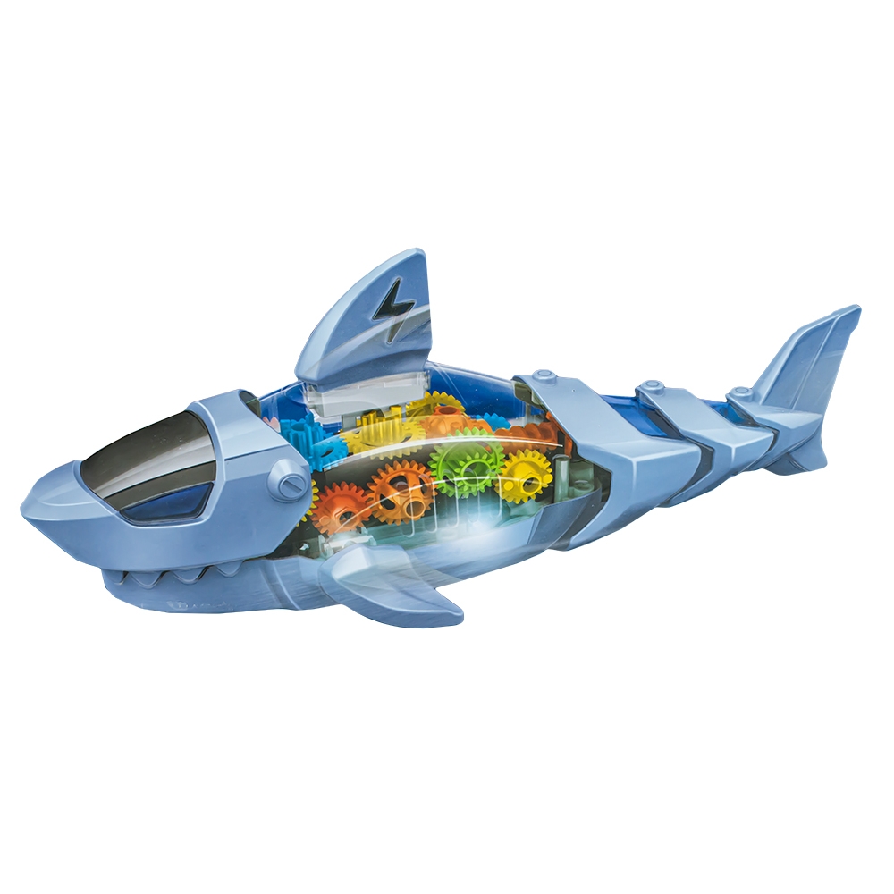 Rechin, carcasa transparenta, cu lumina si sunet - imagine 2