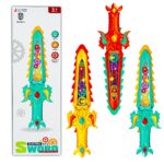 Sabie, carcasa transparenta, cu lumina si sunet