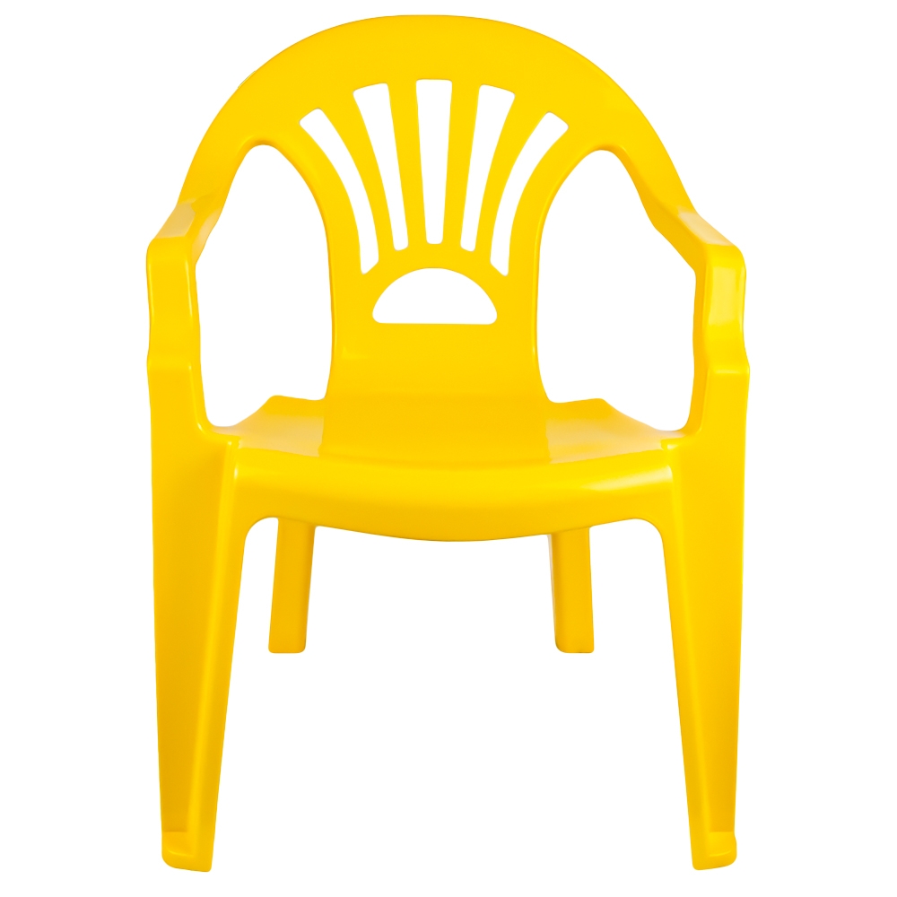 Scaunel din plastic, galben, 40x35x54.5 cm - ROBENTOYS - imagine 2