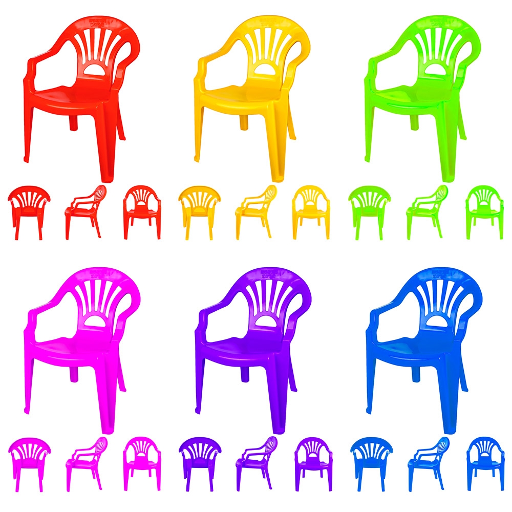 Scaunel din plastic, mov, 40x35x54.5 cm - ROBENTOYS - imagine 6